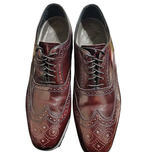 Men's Florsheim Burgundy Wingtip Oxfords size 10